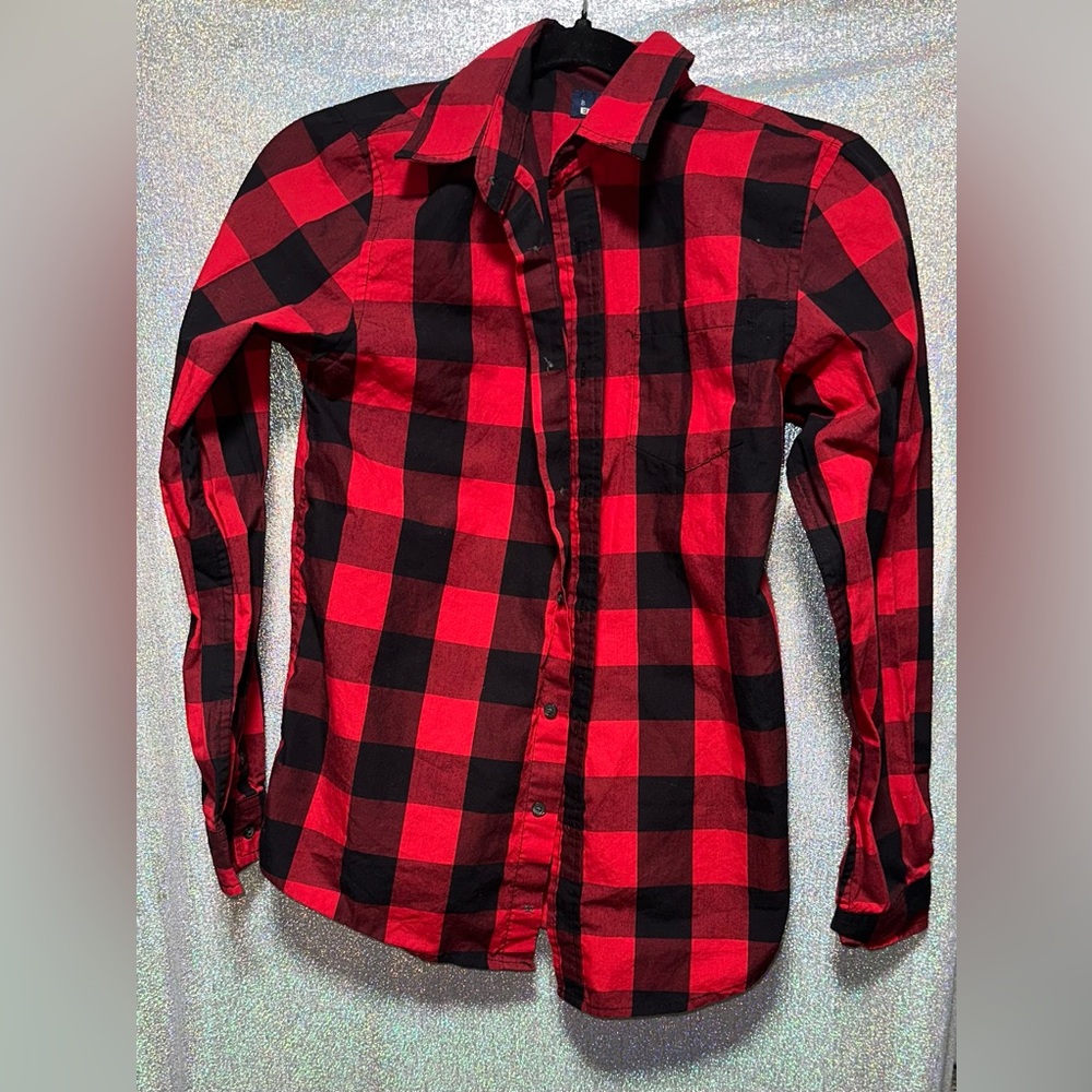 Red and Black Checkered Girl’s Shirt